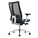 辦公椅 人體工學 網背 布座 3D扶手 有頭枕 可升降 簡約 舒適 腰部支撐 透氣 網布 黑框
