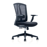 辦公椅 人體工學 網背 布座 3D扶手 有頭枕 可升降 簡約 舒適 腰部支撐 透氣 網布 黑框